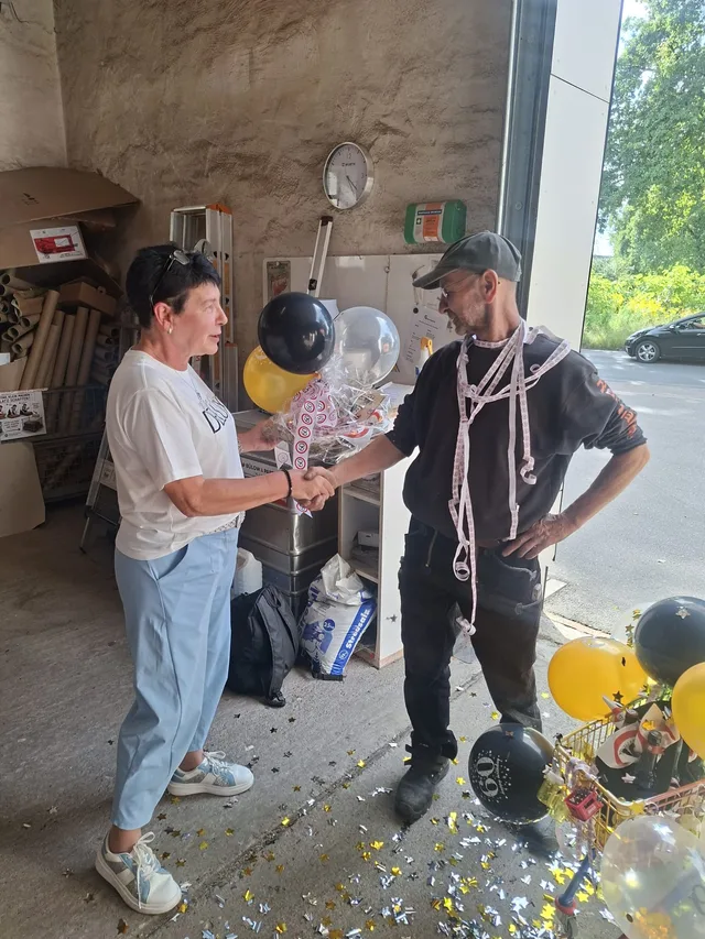 Geburtstagsstimmung beim Meisterbetrieb Thormählen anlässlich Ralfs 60. Geburtstag.